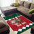 Personalized South Africa Christmas Area Rug Springbok With King Protea - Wonder Print Shop