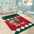 Personalized South Africa Christmas Area Rug Springbok With King Protea - Wonder Print Shop