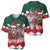 Personalized South Africa Christmas Baseball Jersey Springbok With King Protea - Wonder Print Shop