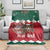 Personalized South Africa Christmas Blanket Springbok With King Protea