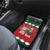 Personalized South Africa Christmas Car Mats Springbok With King Protea - Wonder Print Shop