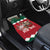 Personalized South Africa Christmas Car Mats Springbok With King Protea - Wonder Print Shop