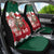 Personalized South Africa Christmas Car Seat Cover Springbok With King Protea - Wonder Print Shop