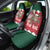 Personalized South Africa Christmas Car Seat Cover Springbok With King Protea - Wonder Print Shop