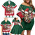 Personalized South Africa Christmas Family Matching Off Shoulder Short Dress and Hawaiian Shirt Springbok With King Protea - Wonder Print Shop