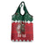 Personalized South Africa Christmas Grocery Bag Springbok With King Protea