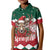 Personalized South Africa Christmas Kid Polo Shirt Springbok With King Protea - Wonder Print Shop