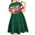 Personalized South Africa Christmas Kid Short Sleeve Dress Springbok With King Protea - Wonder Print Shop