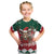 Personalized South Africa Christmas Kid T Shirt Springbok With King Protea - Wonder Print Shop