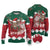 Personalized South Africa Christmas Ugly Christmas Sweater Springbok With King Protea - Wonder Print Shop