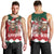 Personalized South Africa Christmas Men Tank Top Springbok With King Protea - Wonder Print Shop