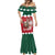 Personalized South Africa Christmas Mermaid Dress Springbok With King Protea - Wonder Print Shop