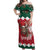 Personalized South Africa Christmas Off Shoulder Maxi Dress Springbok With King Protea - Wonder Print Shop