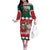 Personalized South Africa Christmas Off The Shoulder Long Sleeve Dress Springbok With King Protea - Wonder Print Shop