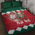 Personalized South Africa Christmas Quilt Bed Set Springbok With King Protea - Wonder Print Shop