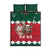 Personalized South Africa Christmas Quilt Bed Set Springbok With King Protea - Wonder Print Shop