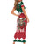 Personalized South Africa Christmas Short Sleeve Bodycon Dress Springbok With King Protea