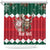 Personalized South Africa Christmas Shower Curtain Springbok With King Protea