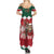 Personalized South Africa Christmas Summer Maxi Dress Springbok With King Protea