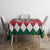 Personalized South Africa Christmas Tablecloth Springbok With King Protea