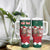 Personalized South Africa Christmas Tumbler With Handle Springbok With King Protea