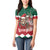 Personalized South Africa Christmas Women Polo Shirt Springbok With King Protea