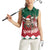 Personalized South Africa Christmas Women Sleeveless Polo Shirt Springbok With King Protea