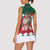 Personalized South Africa Christmas Women Sleeveless Polo Shirt Springbok With King Protea