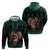 Merry Krampus Creepy Christmas Holiday Zip Hoodie Green Version - Wonder Print Shop