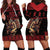 Merry Krampus Creepy Christmas Holiday Hoodie Dress Red Version