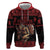 Merry Krampus Creepy Christmas Holiday Zip Hoodie Red Version - Wonder Print Shop