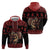 Merry Krampus Creepy Christmas Holiday Zip Hoodie Red Version - Wonder Print Shop