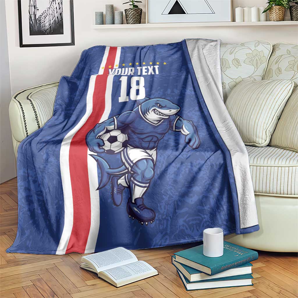 Cape Verde Football Custom Blanket Pride Of The Islands - Wonder Print Shop
