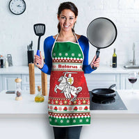 Belarus Pahonia Christmas Apron Belarusian Vytis Knight Xmas Pattern - Wonder Print Shop