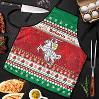 Belarus Pahonia Christmas Apron Belarusian Vytis Knight Xmas Pattern - Wonder Print Shop