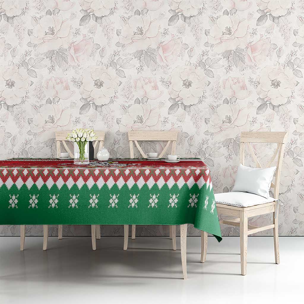 Belarus Pahonia Christmas Tablecloth Belarusian Vytis Knight Xmas Pattern - Wonder Print Shop