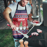 Norway Nisse Christmas Apron God Jul Norwegian Christmas Pattern - Wonder Print Shop