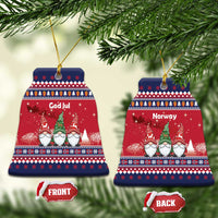 Norway Nisse Christmas Ceramic Ornament God Jul Norwegian Christmas Pattern - Wonder Print Shop