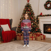 Norway Nisse Christmas Pajama Set God Jul Norwegian Christmas Pattern - Wonder Print Shop
