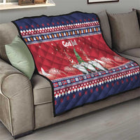Norway Nisse Christmas Quilt God Jul Norwegian Christmas Pattern - Wonder Print Shop