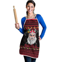 Norway Christmas Apron Valhalla La La Viking Santa - Wonder Print Shop