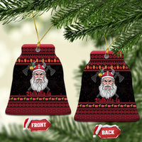 Norway Christmas Ceramic Ornament Valhalla La La Viking Santa - Wonder Print Shop