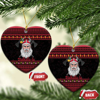 Norway Christmas Ceramic Ornament Valhalla La La Viking Santa - Wonder Print Shop