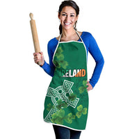 Ireland Cross Celtic Apron Irish Pride Shamrock - Wonder Print Shop