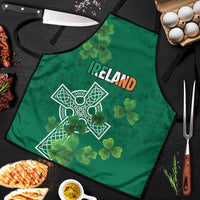Ireland Cross Celtic Apron Irish Pride Shamrock - Wonder Print Shop