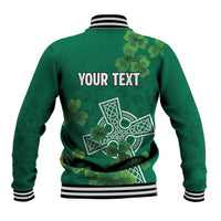 Ireland Cross Celtic Personalized Baseball Jacket Irish Pride Shamrock - Wonder Print Shop