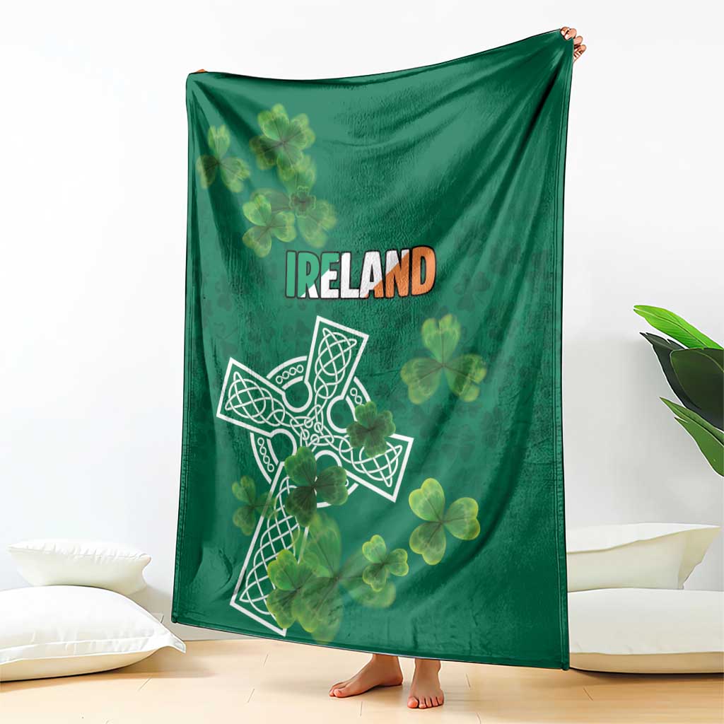 Ireland Cross Celtic Blanket Irish Pride Shamrock - Wonder Print Shop