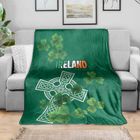 Ireland Cross Celtic Blanket Irish Pride Shamrock - Wonder Print Shop