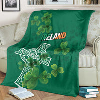 Ireland Cross Celtic Blanket Irish Pride Shamrock - Wonder Print Shop