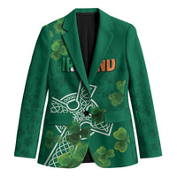 Ireland Cross Celtic Personalized Blazer Irish Pride Shamrock - Wonder Print Shop